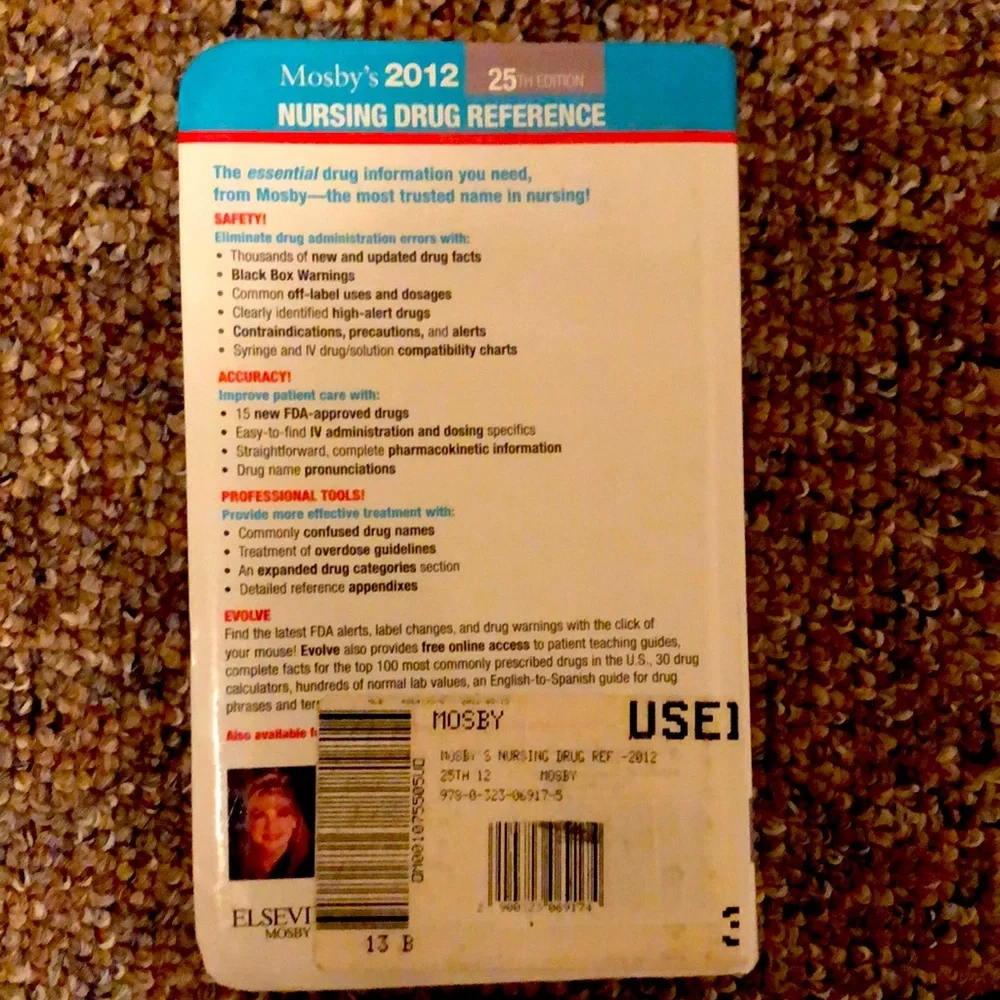 Mosby’s 2012 Nursing Drug reference book-25th edition- like new - Picture 2 of 3
